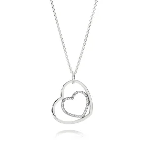 Pandora To hjerter - 390364CZ-90 (bilde for) Pandora To hjerter - 390364CZ-90