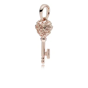 (bilde for) Regal pattern key PANDORA Rose pendant - 387725