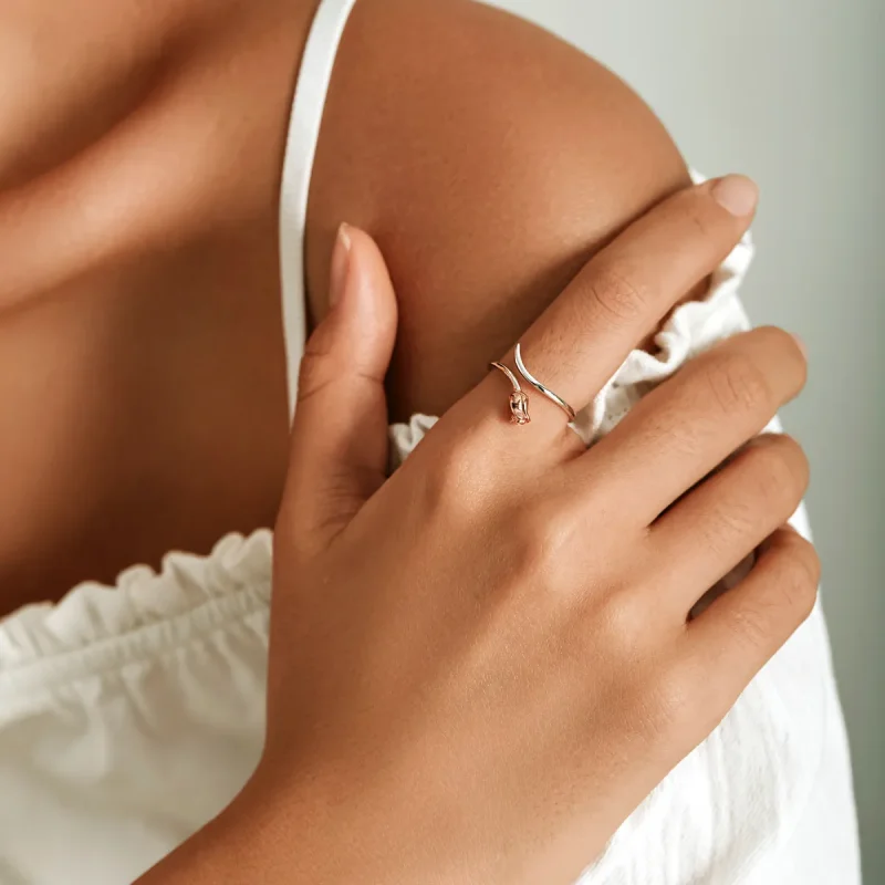 (bilde for) Pandora Style A Rose Open Ring - SCR761 - Vis 5