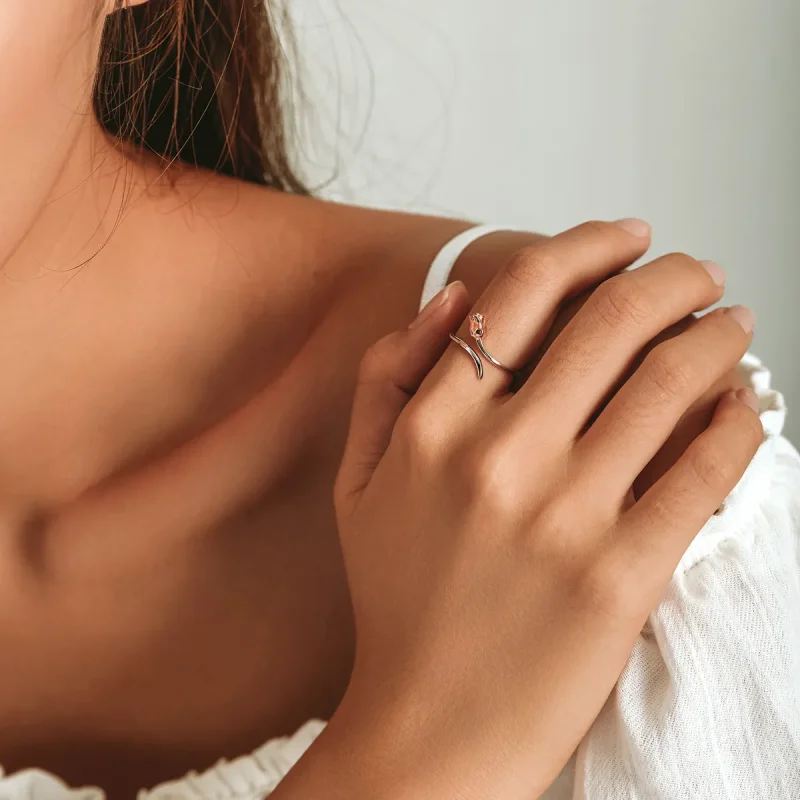 (bilde for) Pandora Style A Rose Open Ring - SCR761 - Vis 8