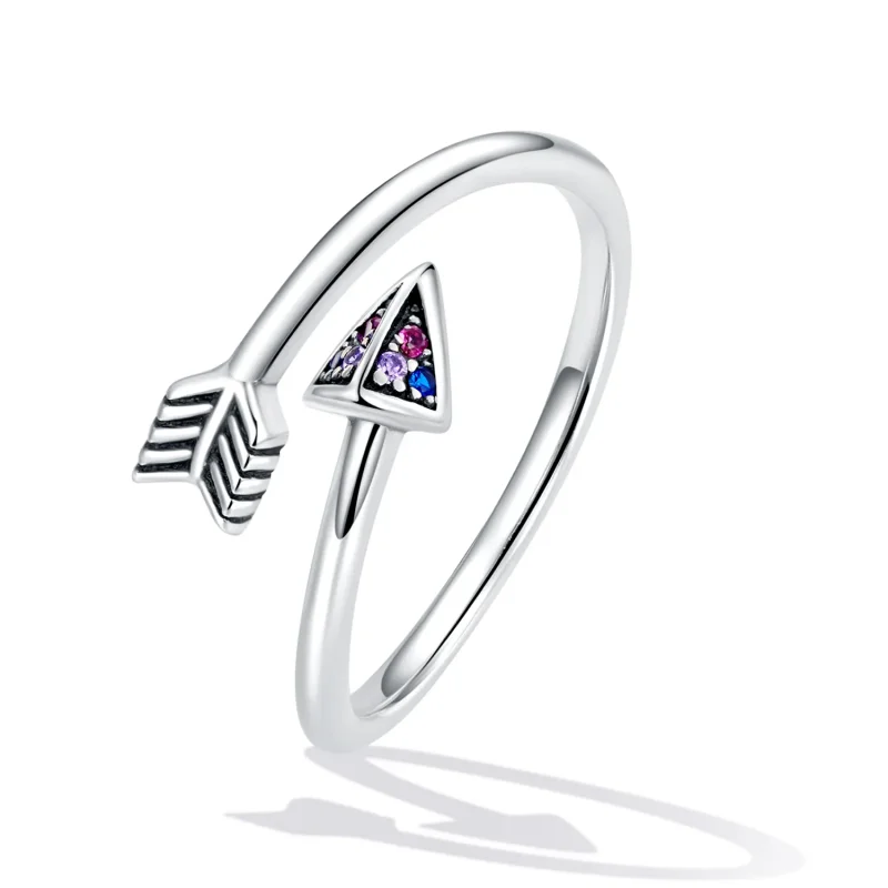 (bilde for) Pandora Style Arrow of Love Åpen Ring - SCR820 - Vis 2