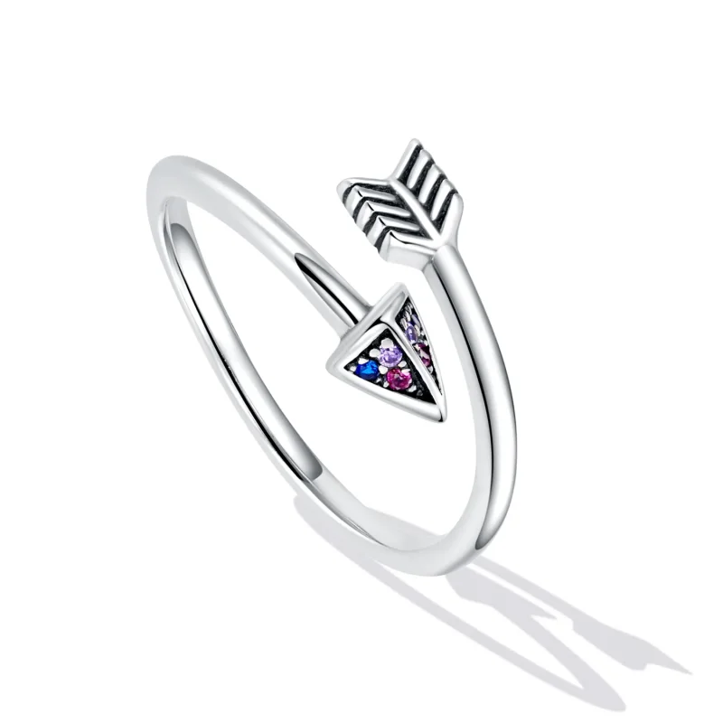 (bilde for) Pandora Style Arrow of Love Åpen Ring - SCR820 - Vis 5