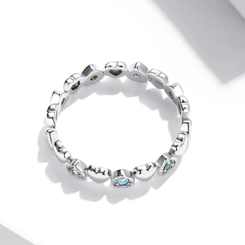 (bilde for) Pandora Style Band of Hearts Ring - SCR140 - Vis 4