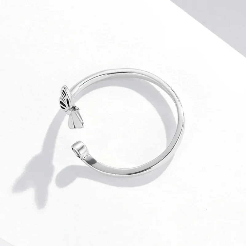 (bilde for) Pandora Style Butterfly Open Ring - SCR772 - Vis 3