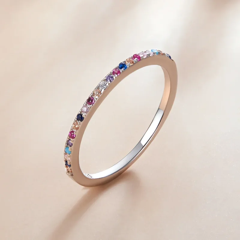 (bilde for) Pandora Style Color Halo Ring - SCR740-CF - Vis 3