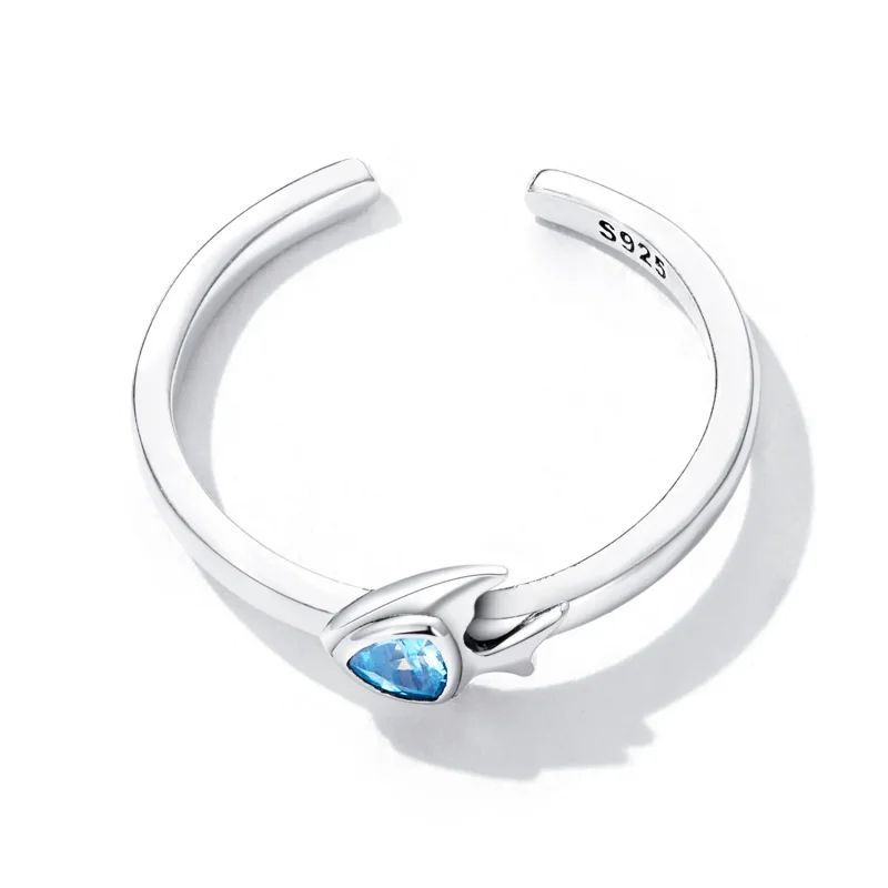 (bilde for) Pandora Style Creative Fish Open Ring - SCR817 - Vis 4
