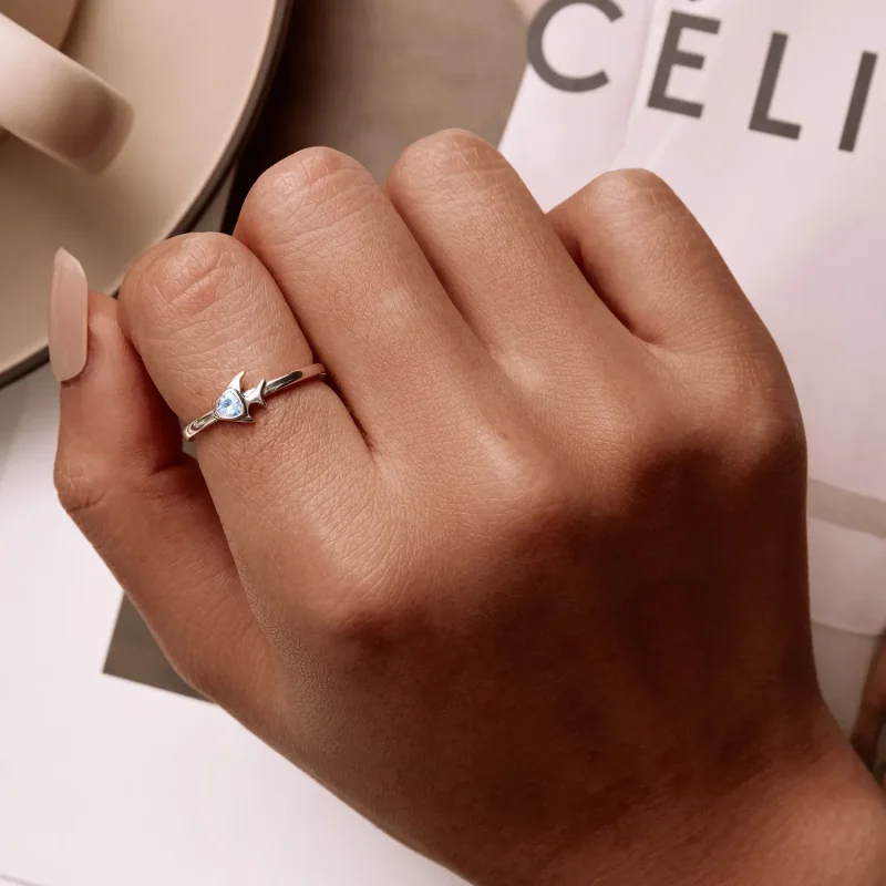 (bilde for) Pandora Style Creative Fish Open Ring - SCR817 - Vis 6
