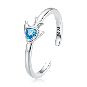 (bilde for) Pandora Style Creative Fish Open Ring - SCR817