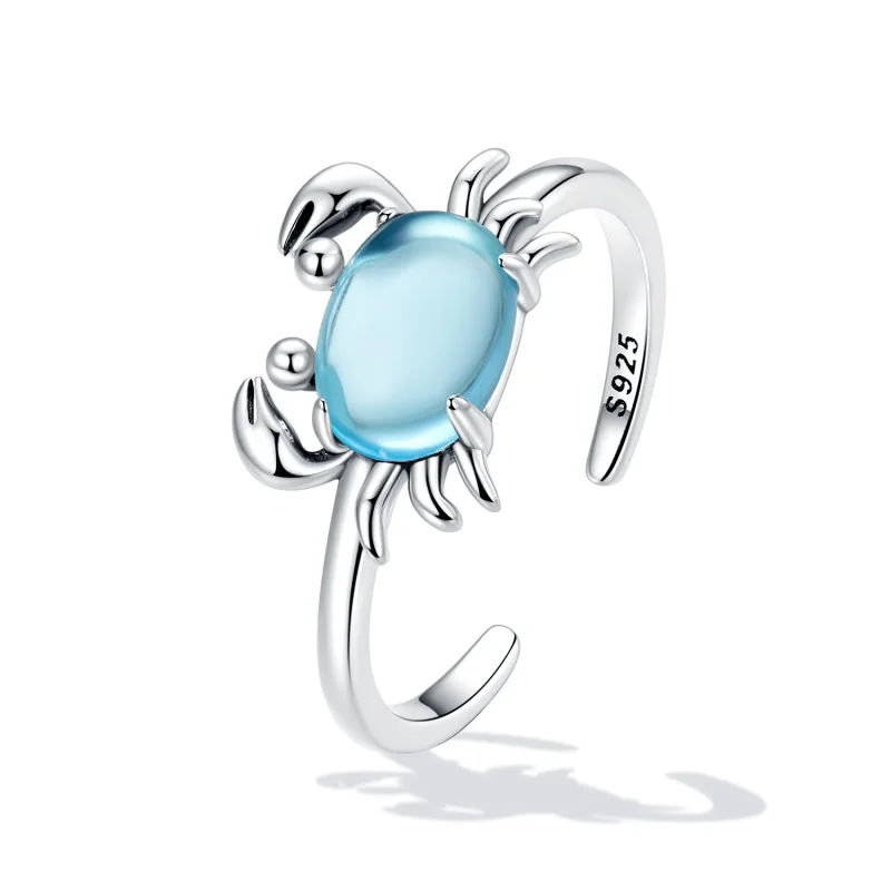 (bilde for) Pandora Style Cute Crab Open Ring - SCR814 - Vis 2