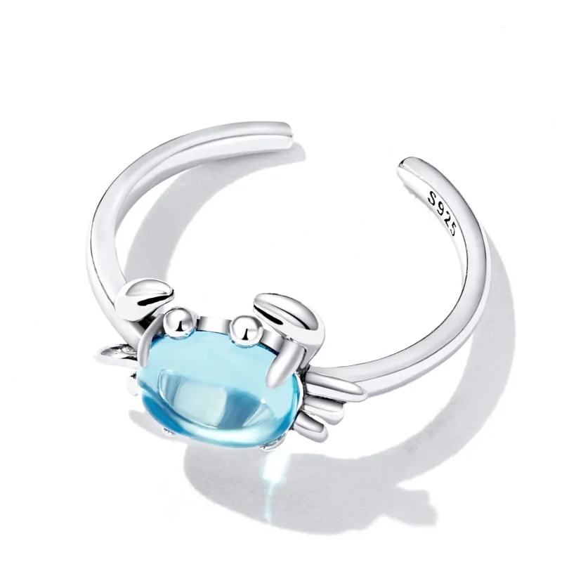 (bilde for) Pandora Style Cute Crab Open Ring - SCR814 - Vis 4