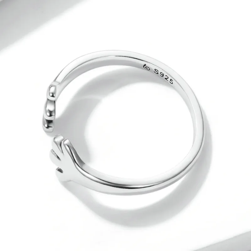 (bilde for) Pandora Style Cute Puppy Open Ring - BSR225 - Vis 4