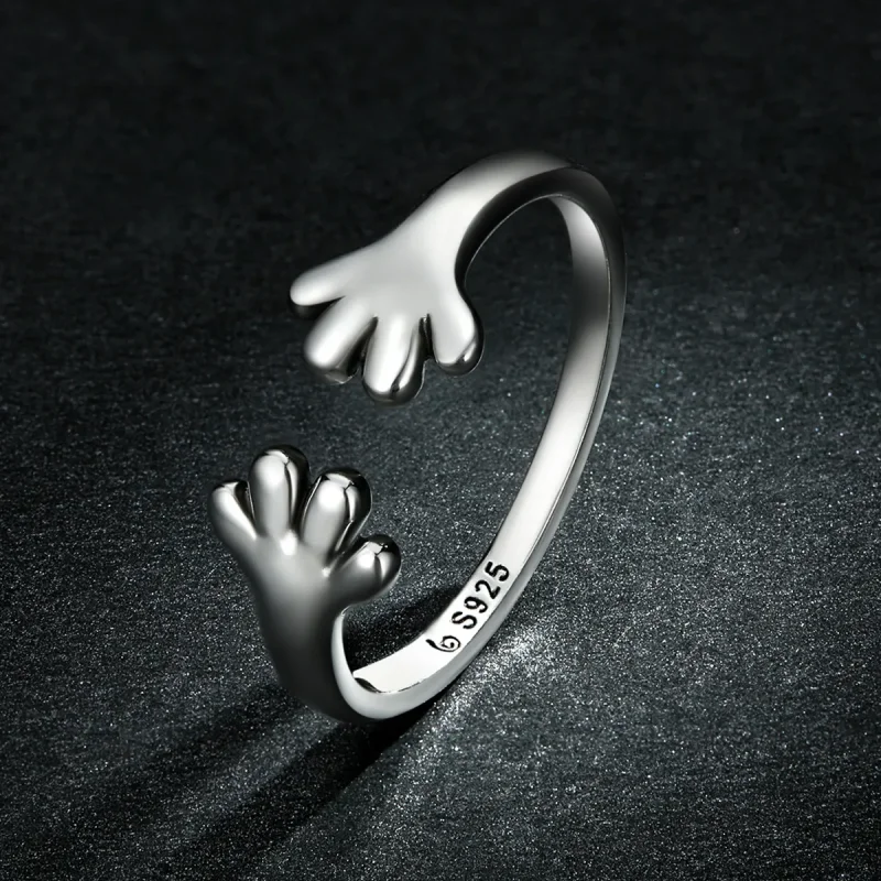 (bilde for) Pandora Style Cute Puppy Open Ring - BSR225 - Vis 5