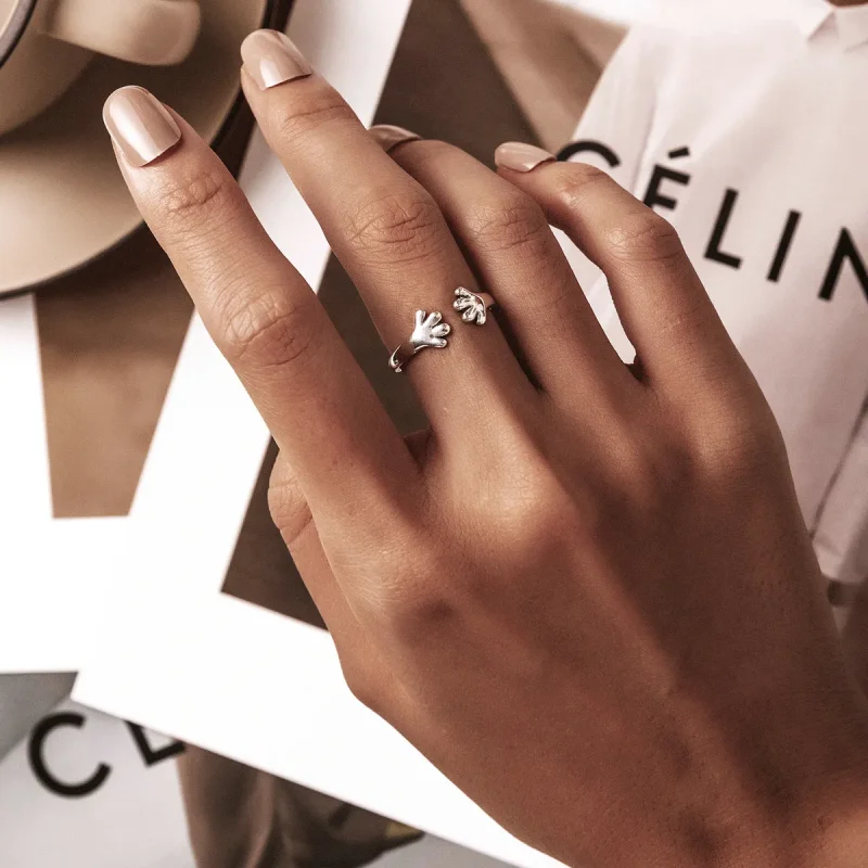 (bilde for) Pandora Style Cute Puppy Open Ring - BSR225 - Vis 7