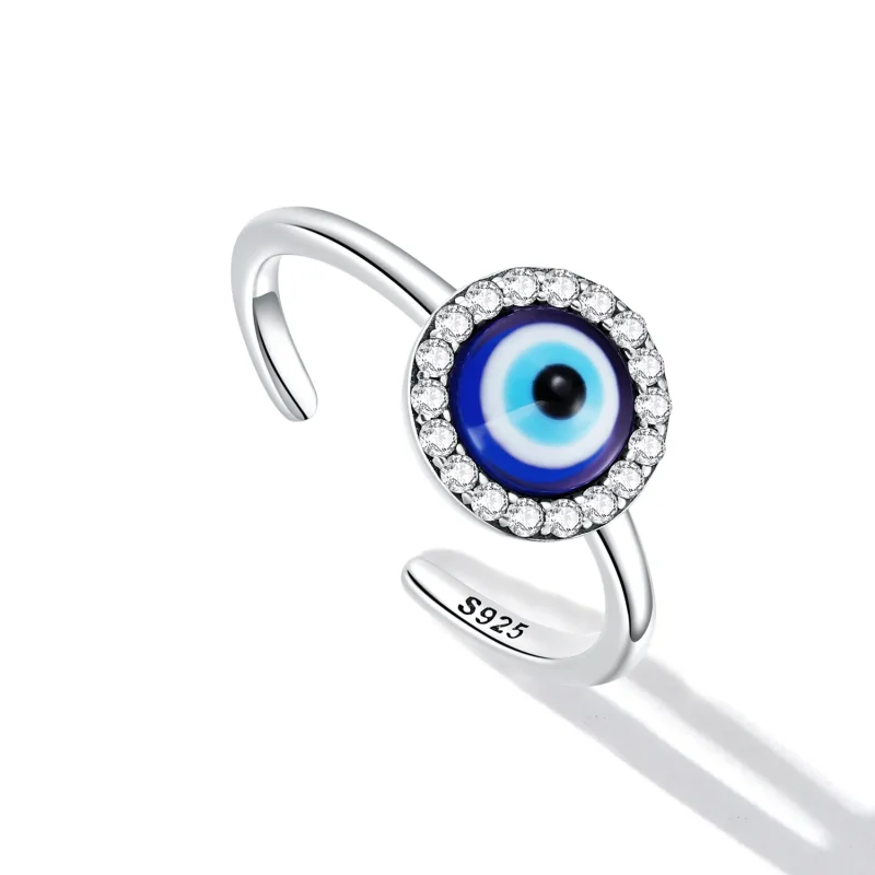 (bilde for) Pandora Style Devil Eye Open Ring - BSR254 - Vis 5