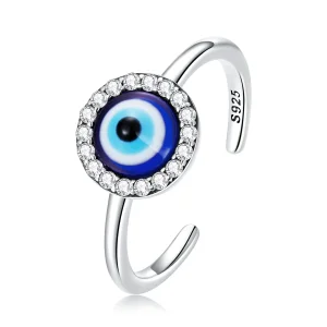 (bilde for) Pandora Style Devil Eye Open Ring - BSR254