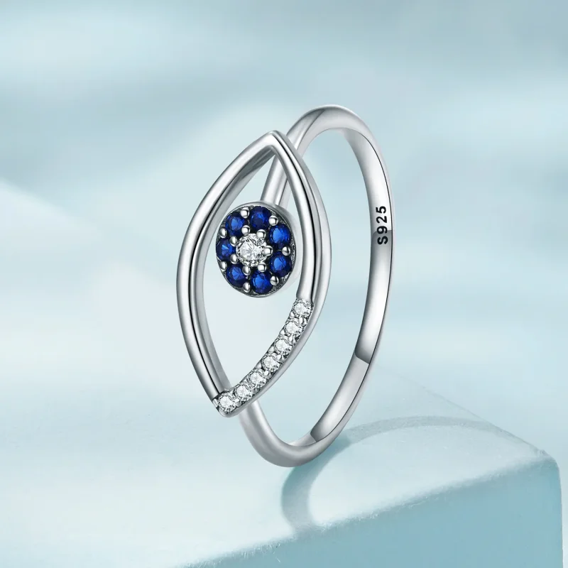 (bilde for) Pandora Style Devil Eye Open Ring - SCR875 - Vis 2
