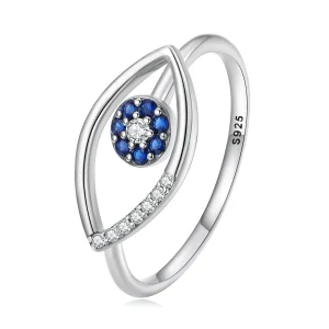 (bilde for) Pandora Style Devil Eye Open Ring - SCR875