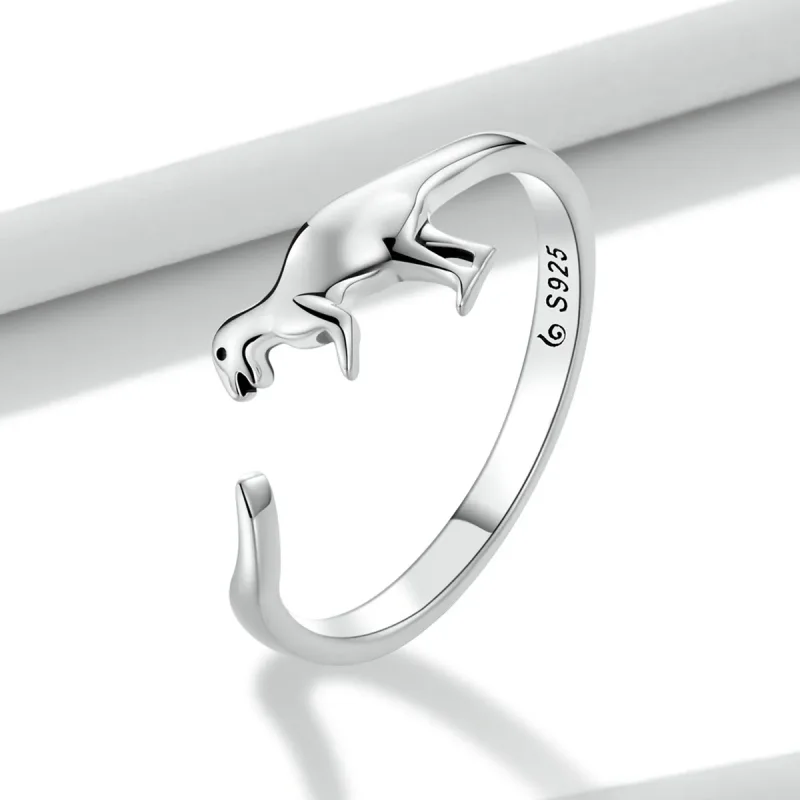 (bilde for) Pandora Style Dinosaur Open Ring - BSR226 - Vis 2
