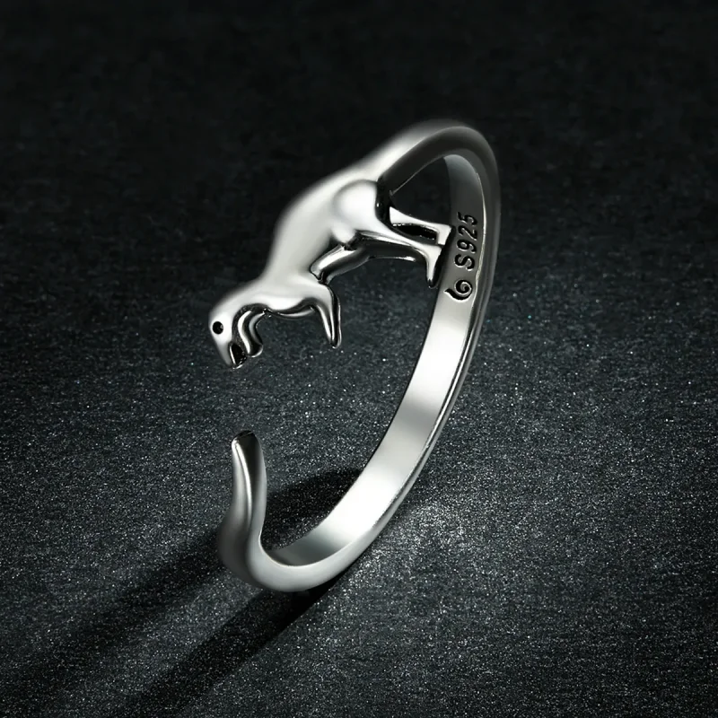 (bilde for) Pandora Style Dinosaur Open Ring - BSR226 - Vis 5