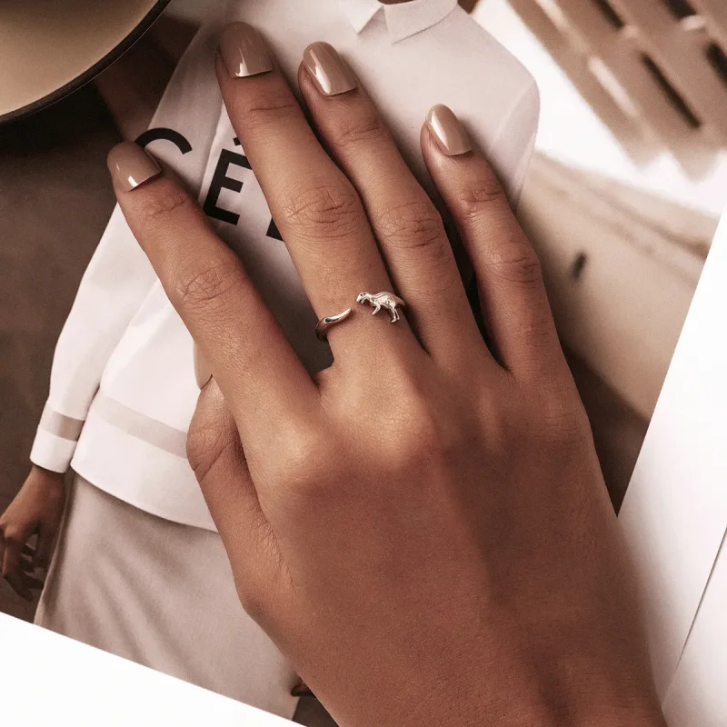 (bilde for) Pandora Style Dinosaur Open Ring - BSR226 - Vis 6
