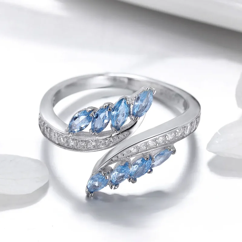 (bilde for) Pandora Style Elegant Willow Branch Open Ring - BSR005 - Vis 2