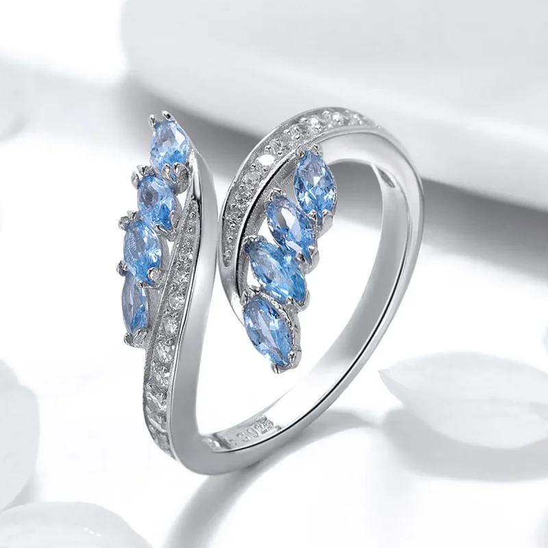 (bilde for) Pandora Style Elegant Willow Branch Open Ring - BSR005 - Vis 3