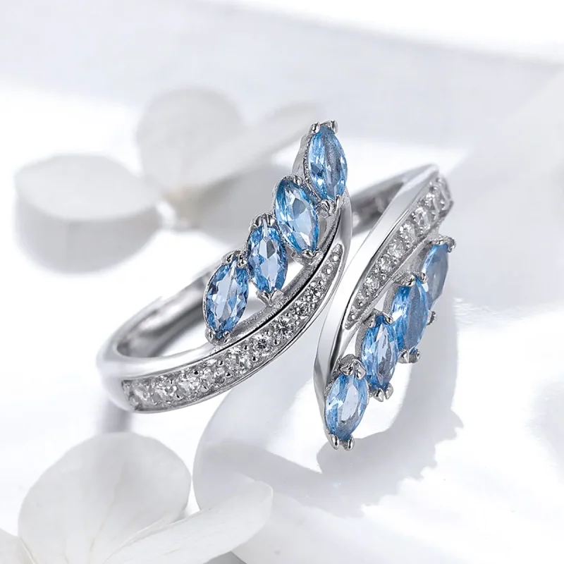 (bilde for) Pandora Style Elegant Willow Branch Open Ring - BSR005 - Vis 4