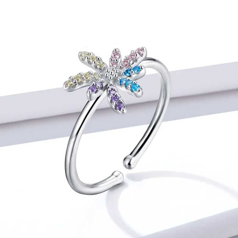 (bilde for) Pandora Style Fireworks Open Ring - BSR120 - Vis 2