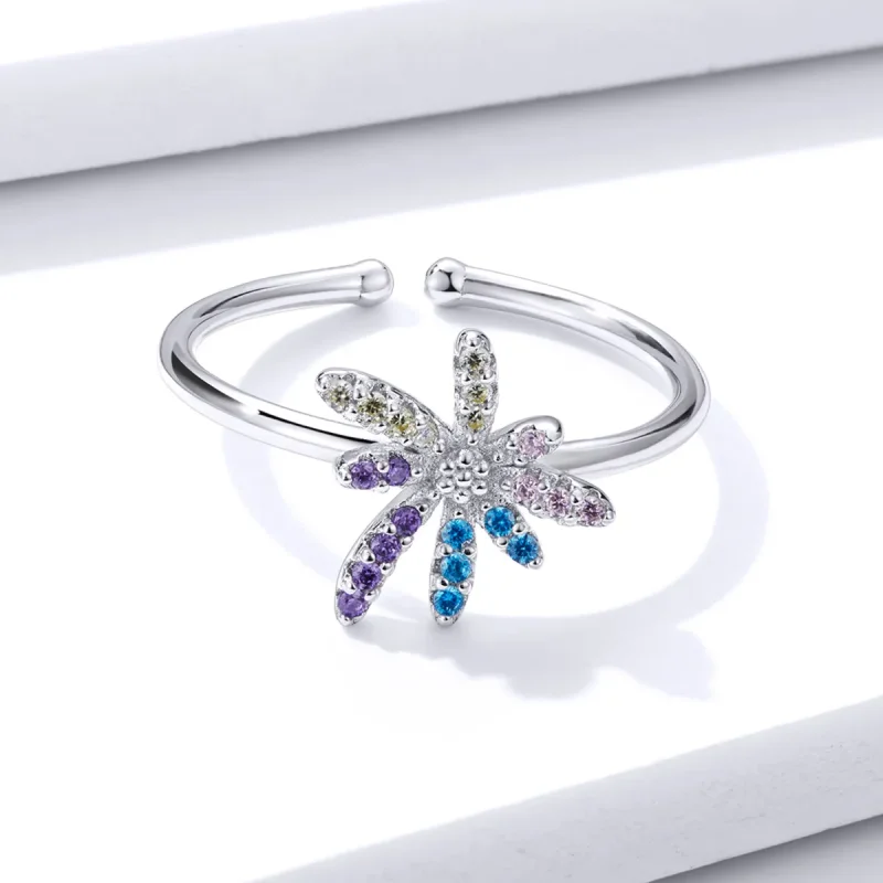 (bilde for) Pandora Style Fireworks Open Ring - BSR120 - Vis 3