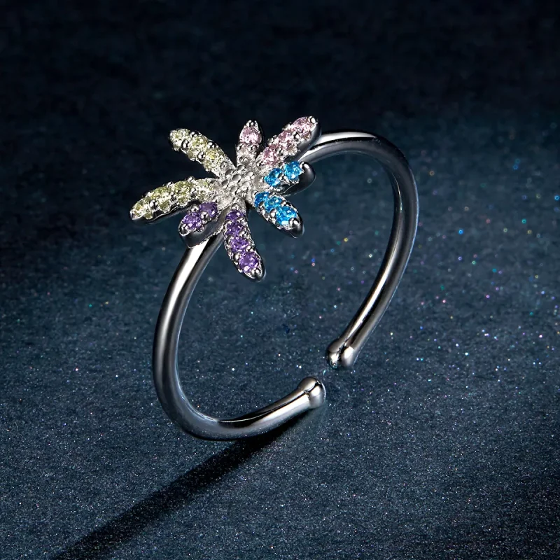 (bilde for) Pandora Style Fireworks Open Ring - BSR120 - Vis 5
