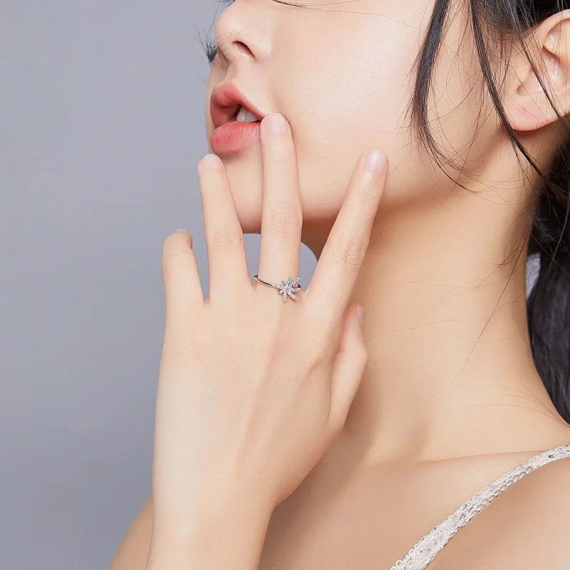 (bilde for) Pandora Style Fireworks Open Ring - BSR120 - Vis 6