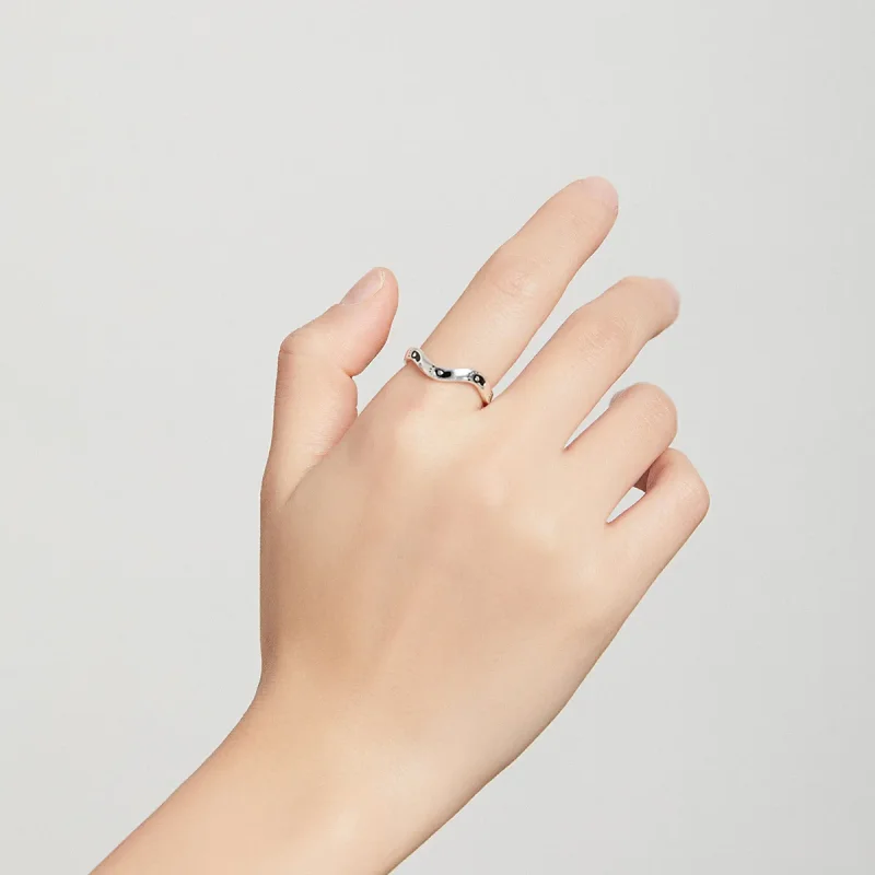 (bilde for) Pandora Style Footprint Open Ring - SCR712 - Vis 8
