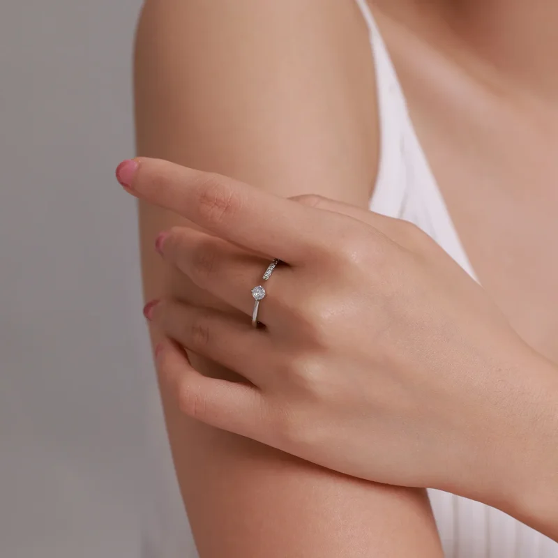 (bilde for) Pandora Style French Simplicity Open Ring - BSR203-A - Vis 3