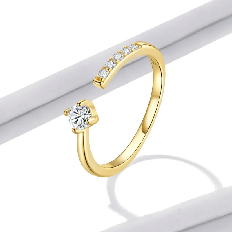 (bilde for) Pandora Style French Simplicity Open Ring - BSR203 - Vis 2