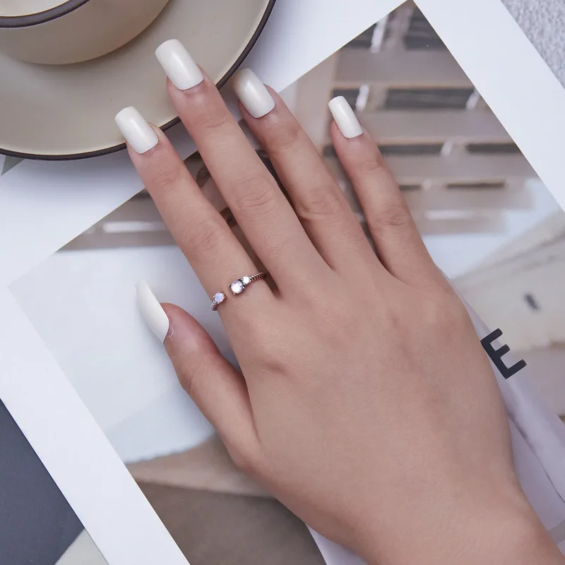 (bilde for) Pandora Style Gem Twist Open Ring - SCR839 - Vis 4