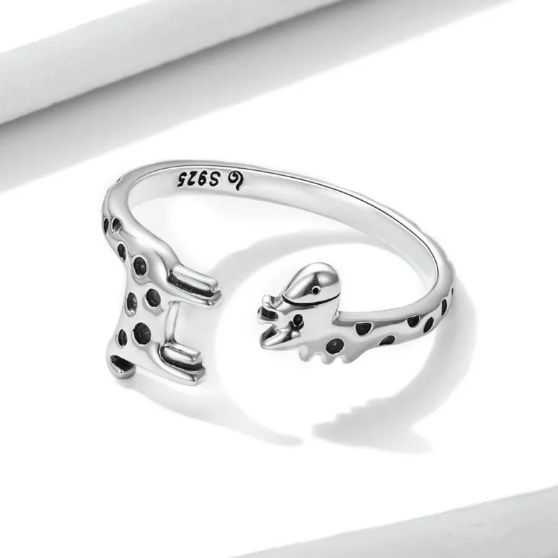 (bilde for) Pandora Style Giraffe Åpen Ring - BSR228 - Vis 3