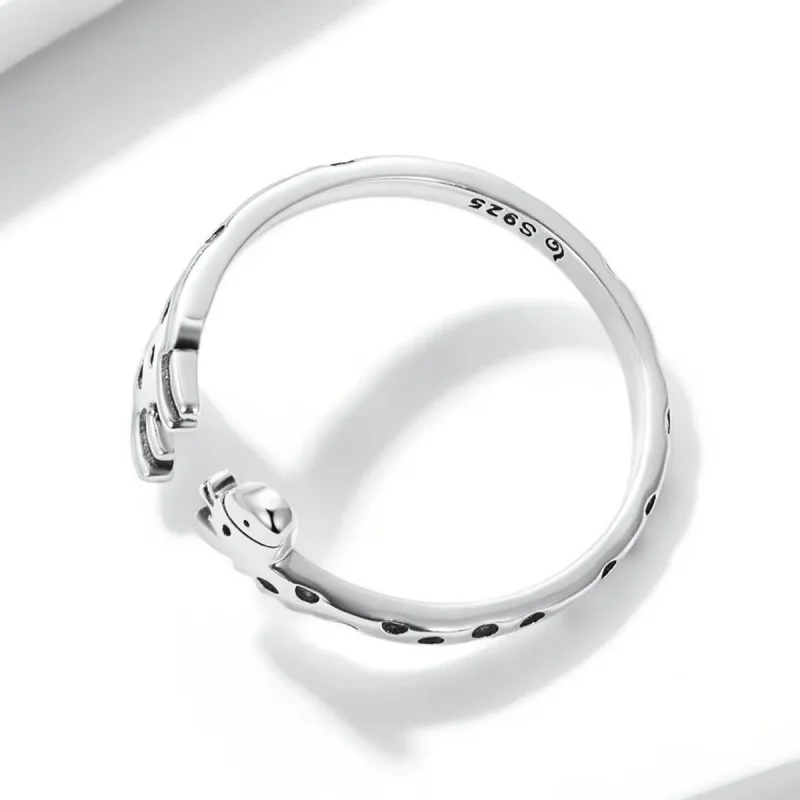 (bilde for) Pandora Style Giraffe Åpen Ring - BSR228 - Vis 4