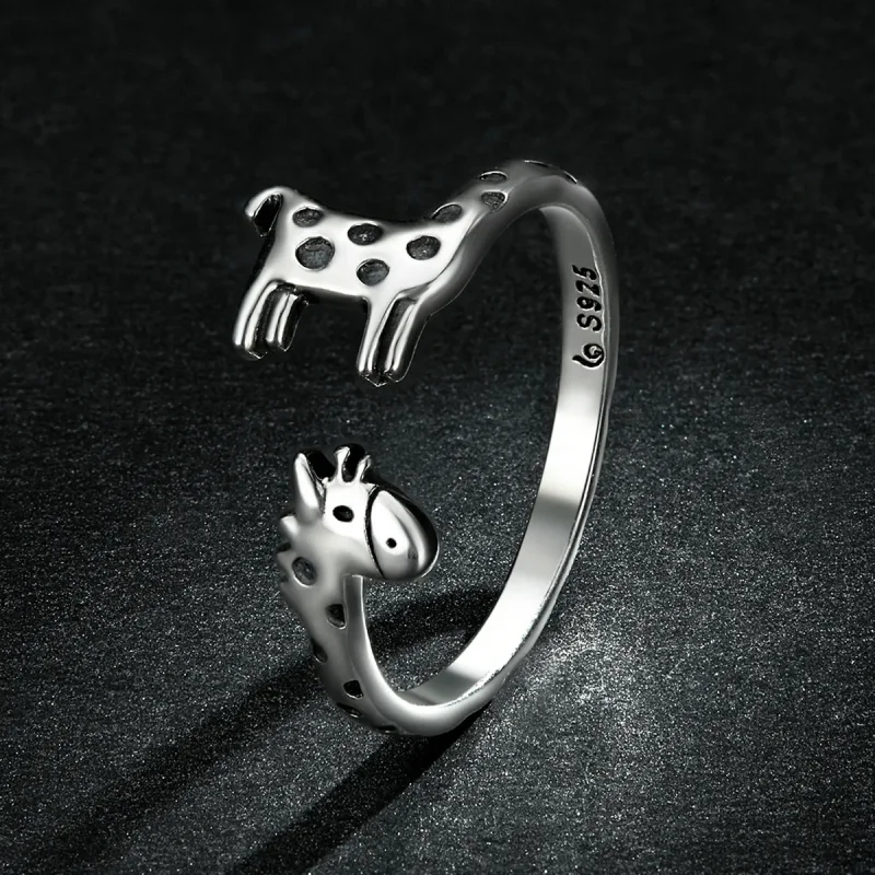 (bilde for) Pandora Style Giraffe Åpen Ring - BSR228 - Vis 5