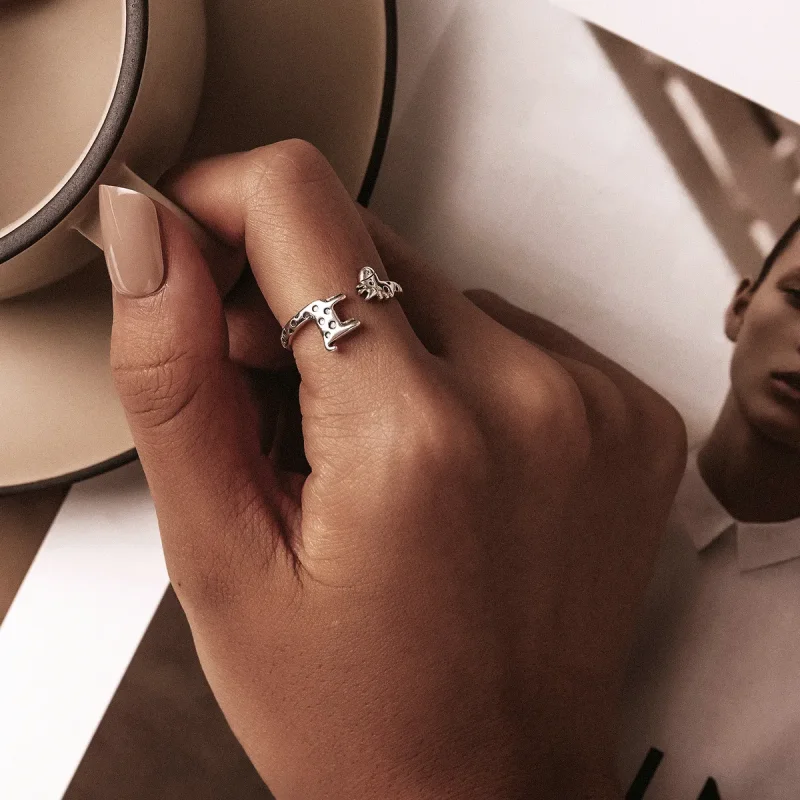 (bilde for) Pandora Style Giraffe Åpen Ring - BSR228 - Vis 6