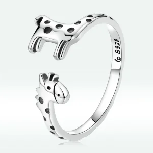 (bilde for) Pandora Style Giraffe Åpen Ring - BSR228
