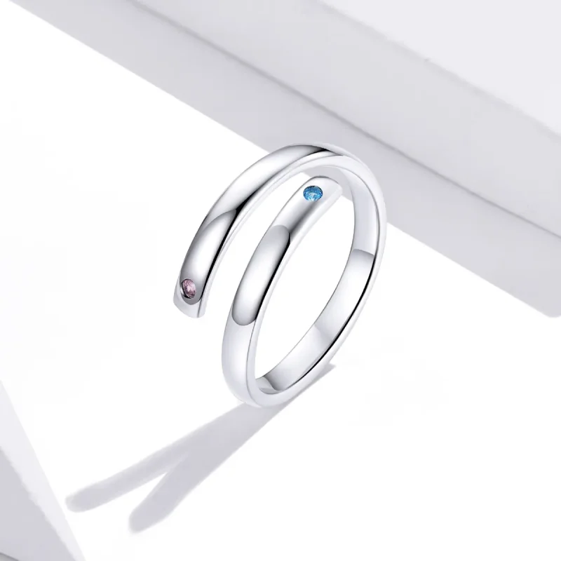(bilde for) Pandora Style gravert dobbel åpen ring - SCR747 - Vis 2