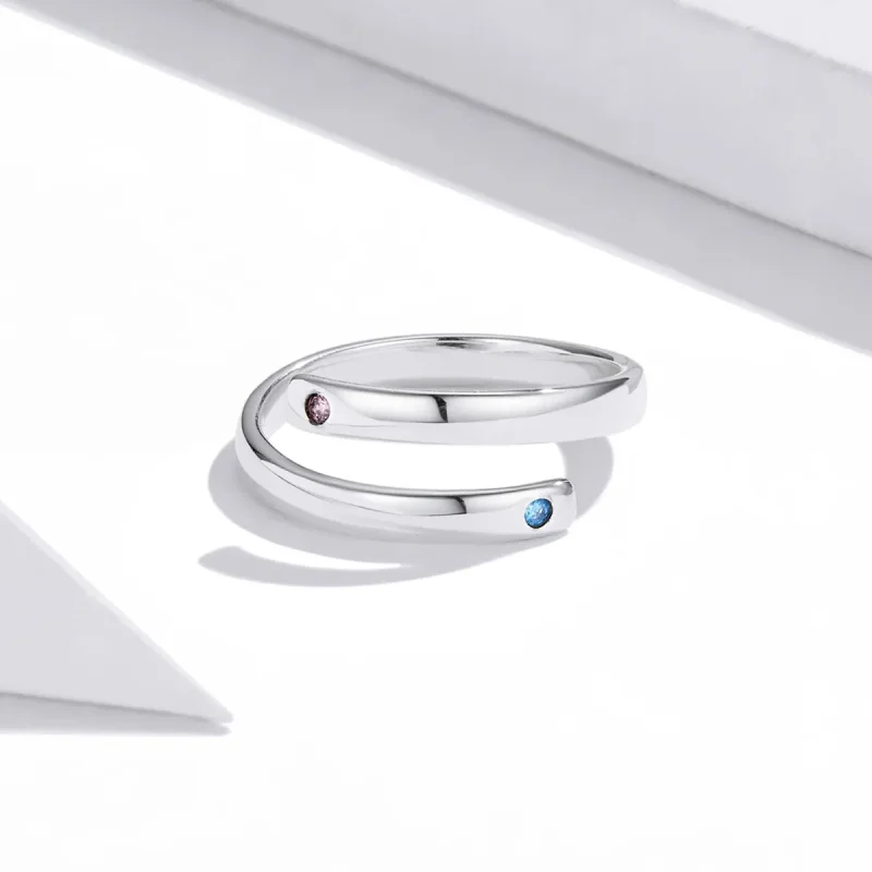 (bilde for) Pandora Style gravert dobbel åpen ring - SCR747 - Vis 3