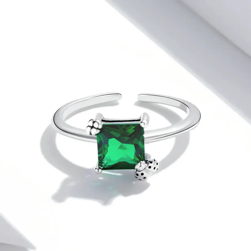 (bilde for) Pandora Style Grønn Zirkonium Åpen Ring - SCR754 - Vis 4