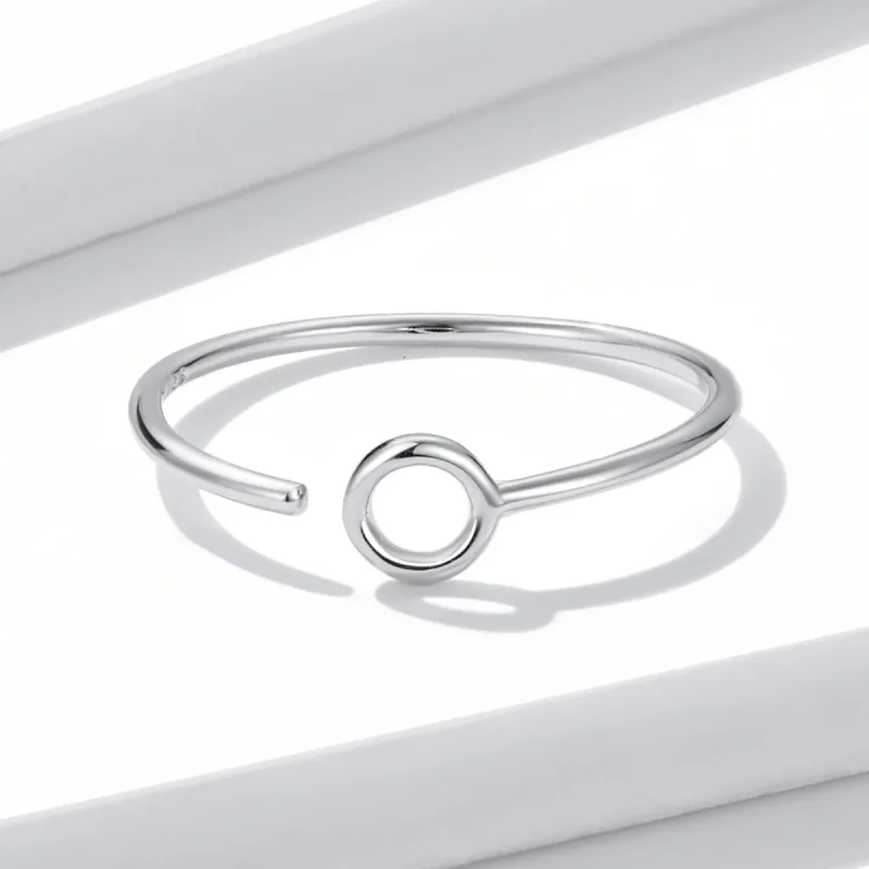 (bilde for) Pandora Style Little Circle Open Ring - BSR204 - Vis 3