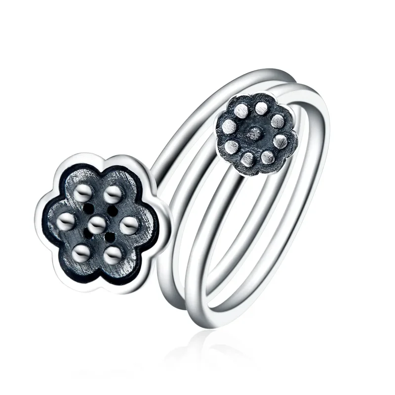 (bilde for) Pandora Style Lotus Pendant Åpen Ring - VSR054 - Vis 2