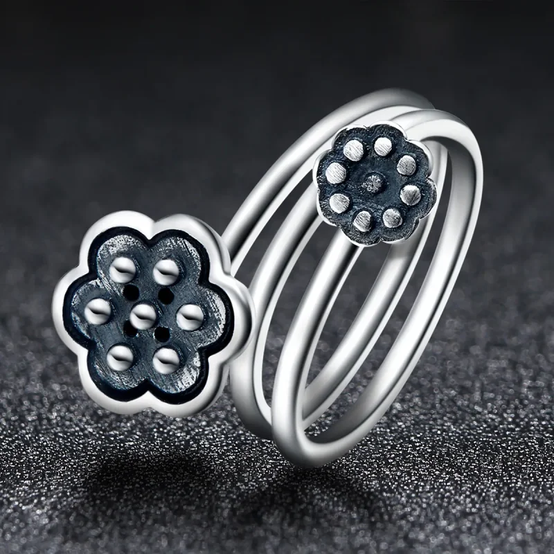 (bilde for) Pandora Style Lotus Pendant Åpen Ring - VSR054 - Vis 7