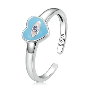 (bilde for) Pandora Style Love Devil Eyes Open Ring - SCR806