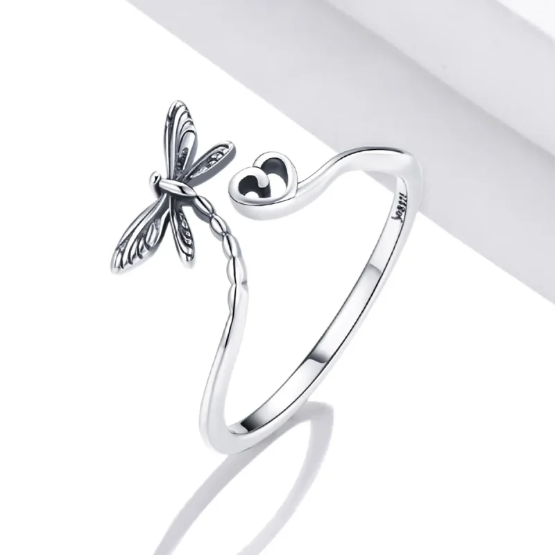 (bilde for) Pandora Style Love Dragonfly Åpen Ring - SCR734 - Vis 2