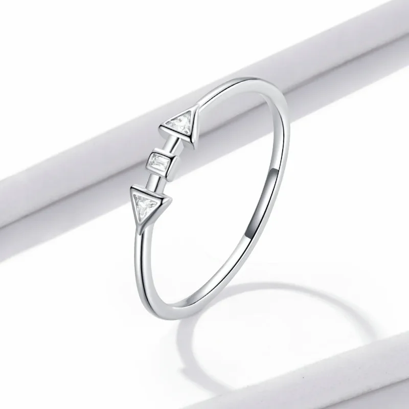 (bilde for) Pandora Style Minimalistic - Arrows Ring - BSR207-A - Vis 2