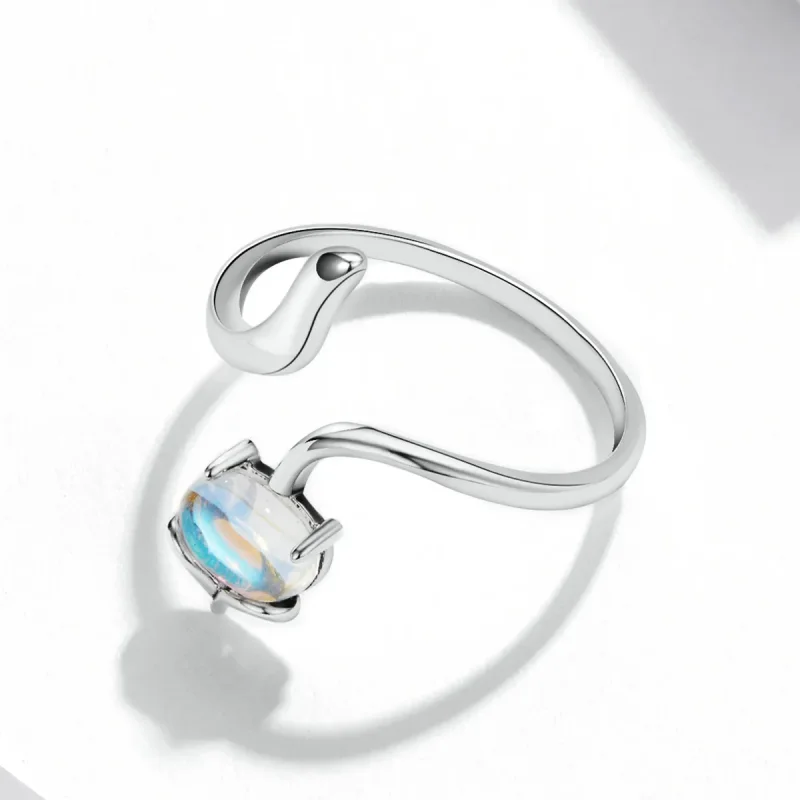 (bilde for) Pandora Style Moonstone Fox Open Ring - SCR756 - Vis 4